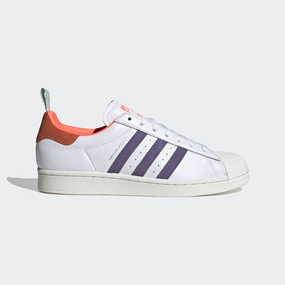 Originals Adidas Superstar Girls Are Awesome Barbati Romania - Albi/Roz/Corai FW8087